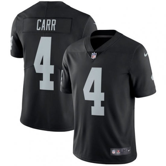 Men's Oakland Raiders Derek Carr Limited Player Jersey Black