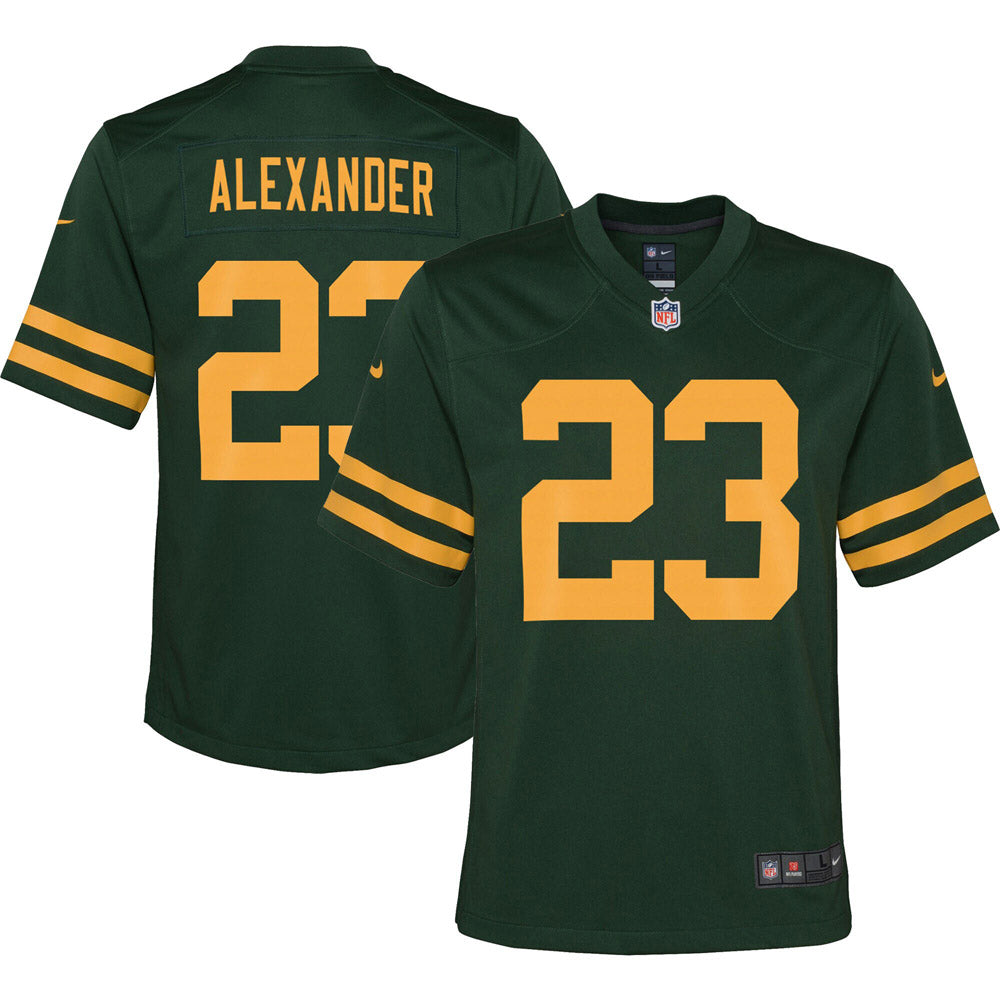 Youth Green Bay Packers Jaire Alexander Alternate Game Jersey Green