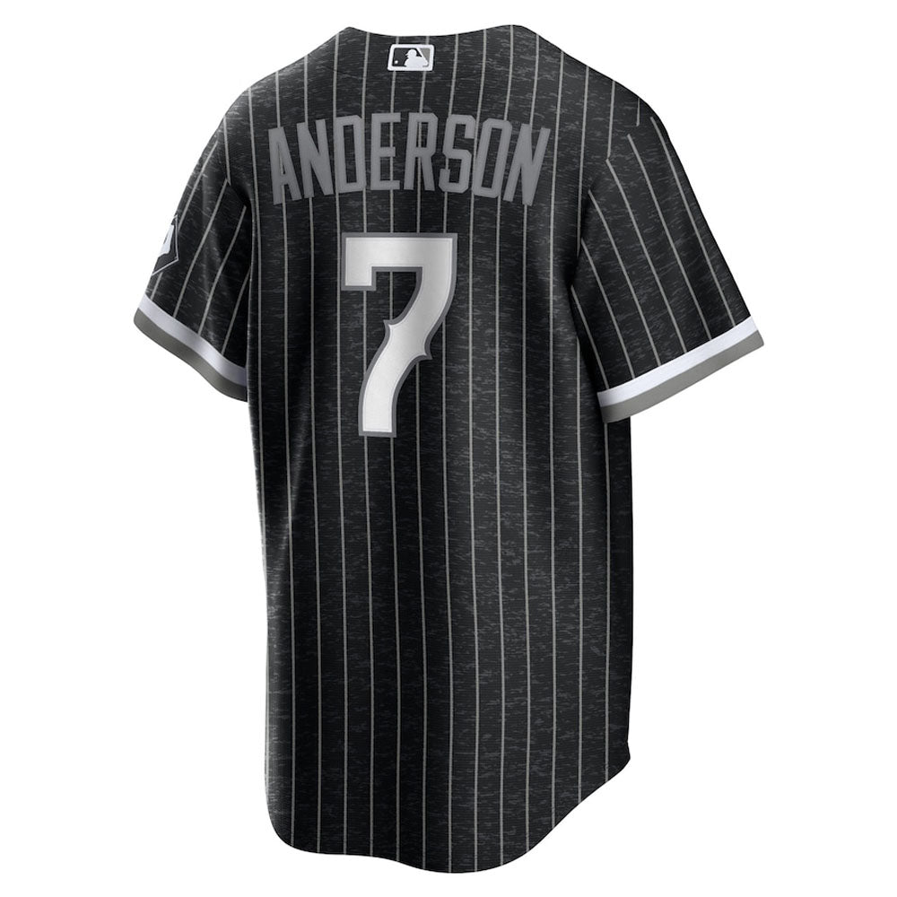 Men's Chicago White Sox Tim Anderson City Connect Replica Jersey - Black